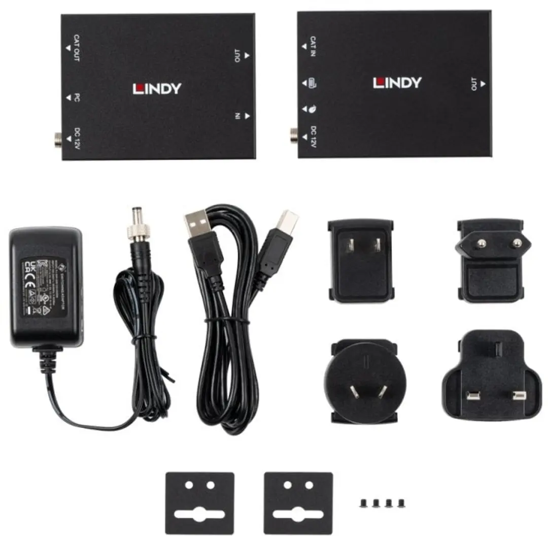 Lindy 39350 KVM-extender Zender en ontvanger