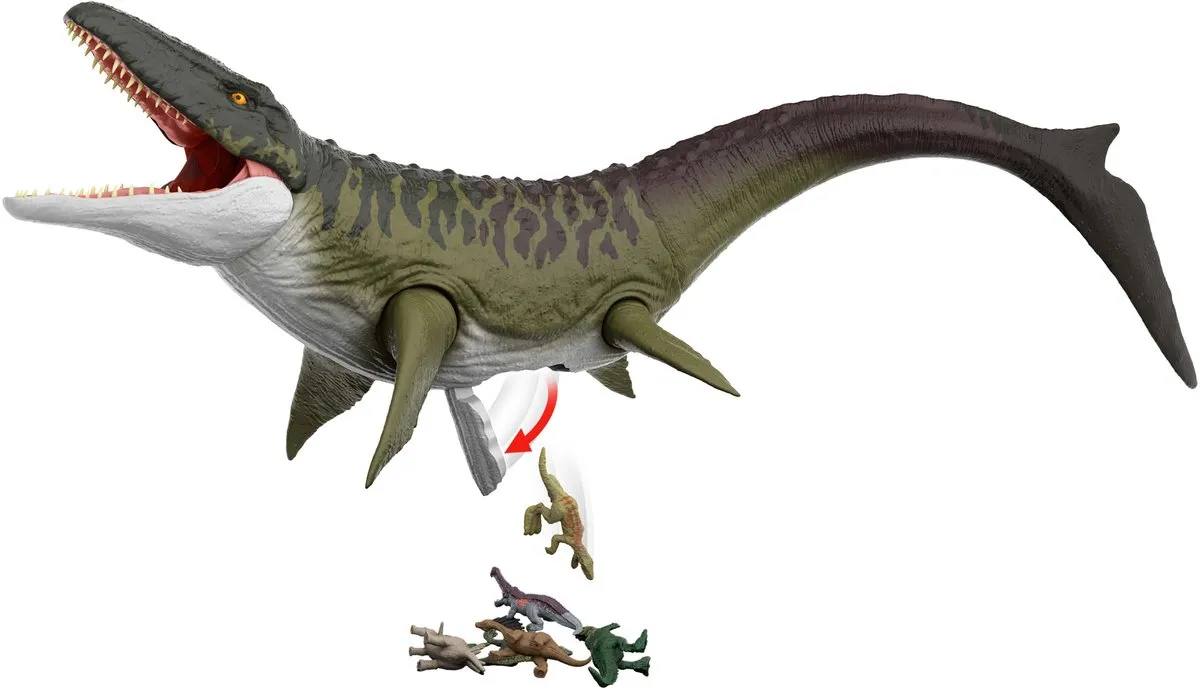 Jurassic World Superkolossale Mosasaurus JGB51 - Actiefiguur - Meerkleurig - afbeelding 6 van 6