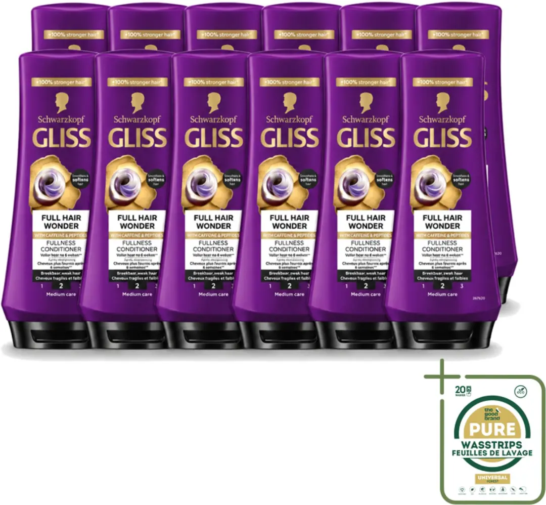 12 x Gliss Conditioner Full Hair Wonder