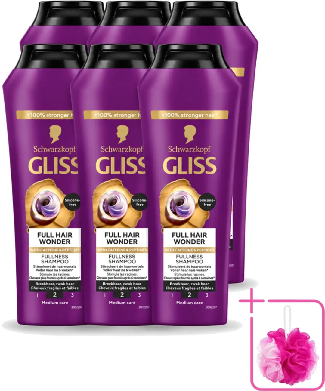6 x Gliss Shampoo Full Hair Wonder