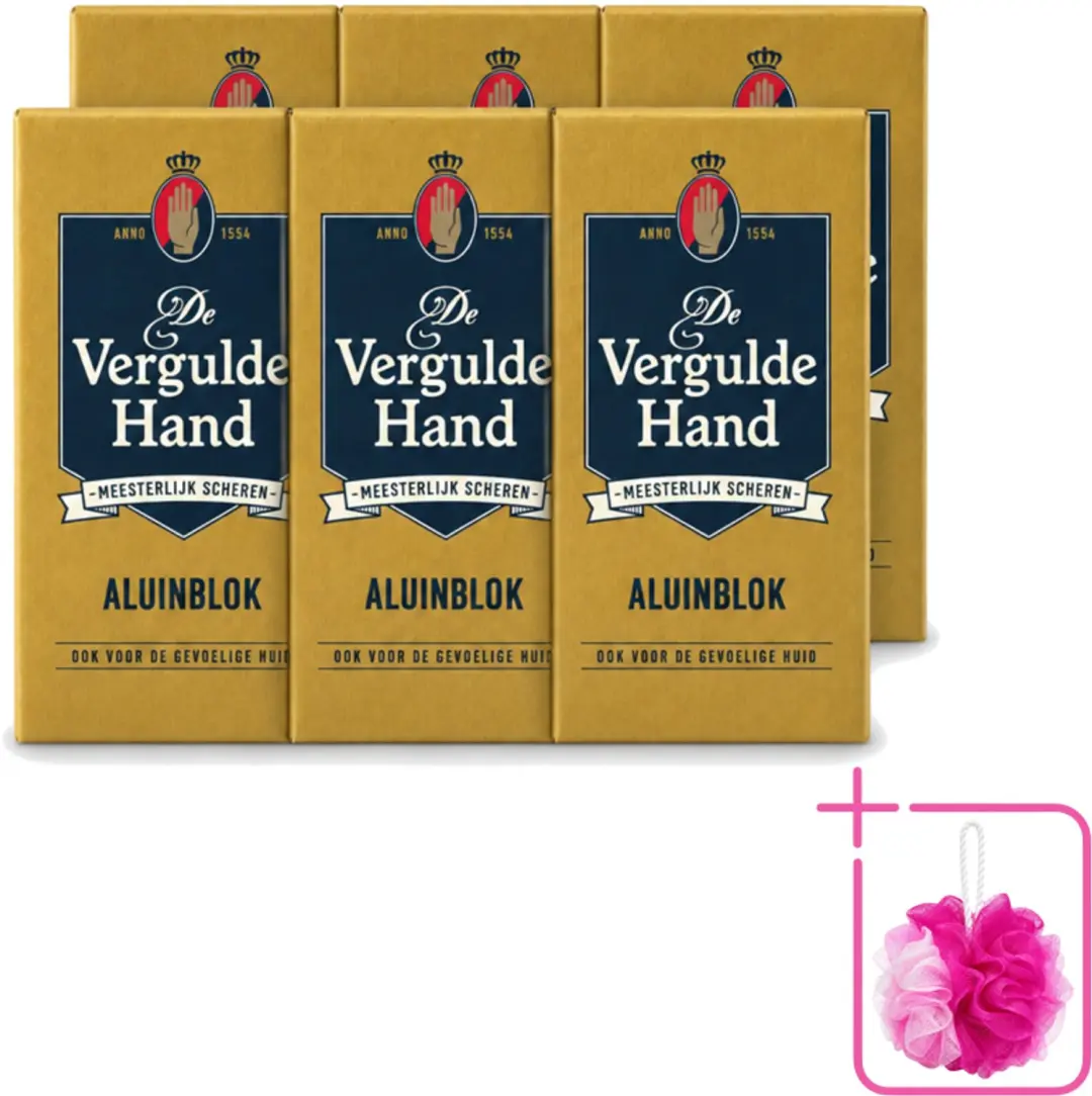 6 x Vergulde Hand