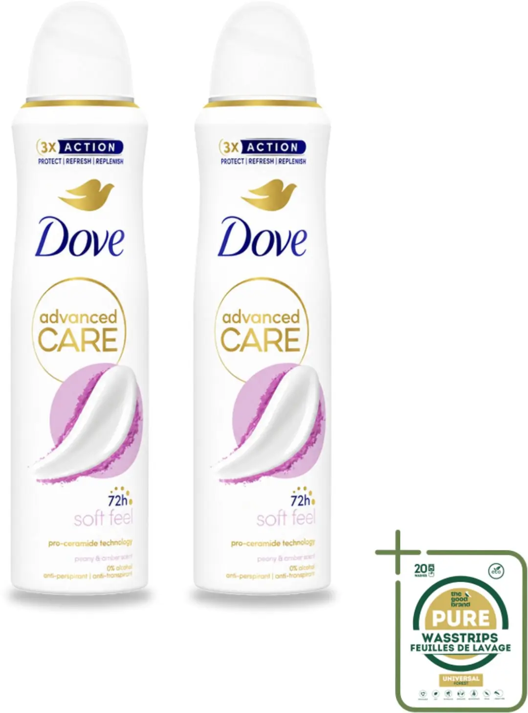 2 x Dove Deodorant Spray