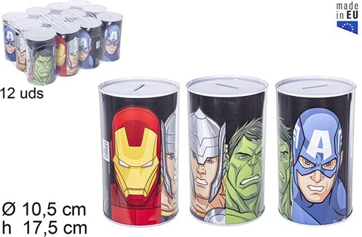 Marvel Avengers Spaarpot Metaal - 10x17cm - Kleurenmix - afbeelding 6 van 6