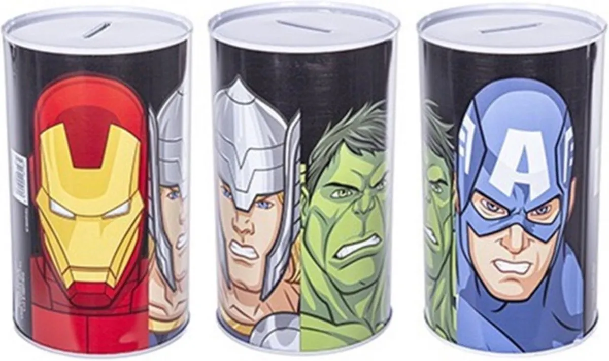 Marvel Avengers Spaarpot Metaal - 10x17cm - Kleurenmix