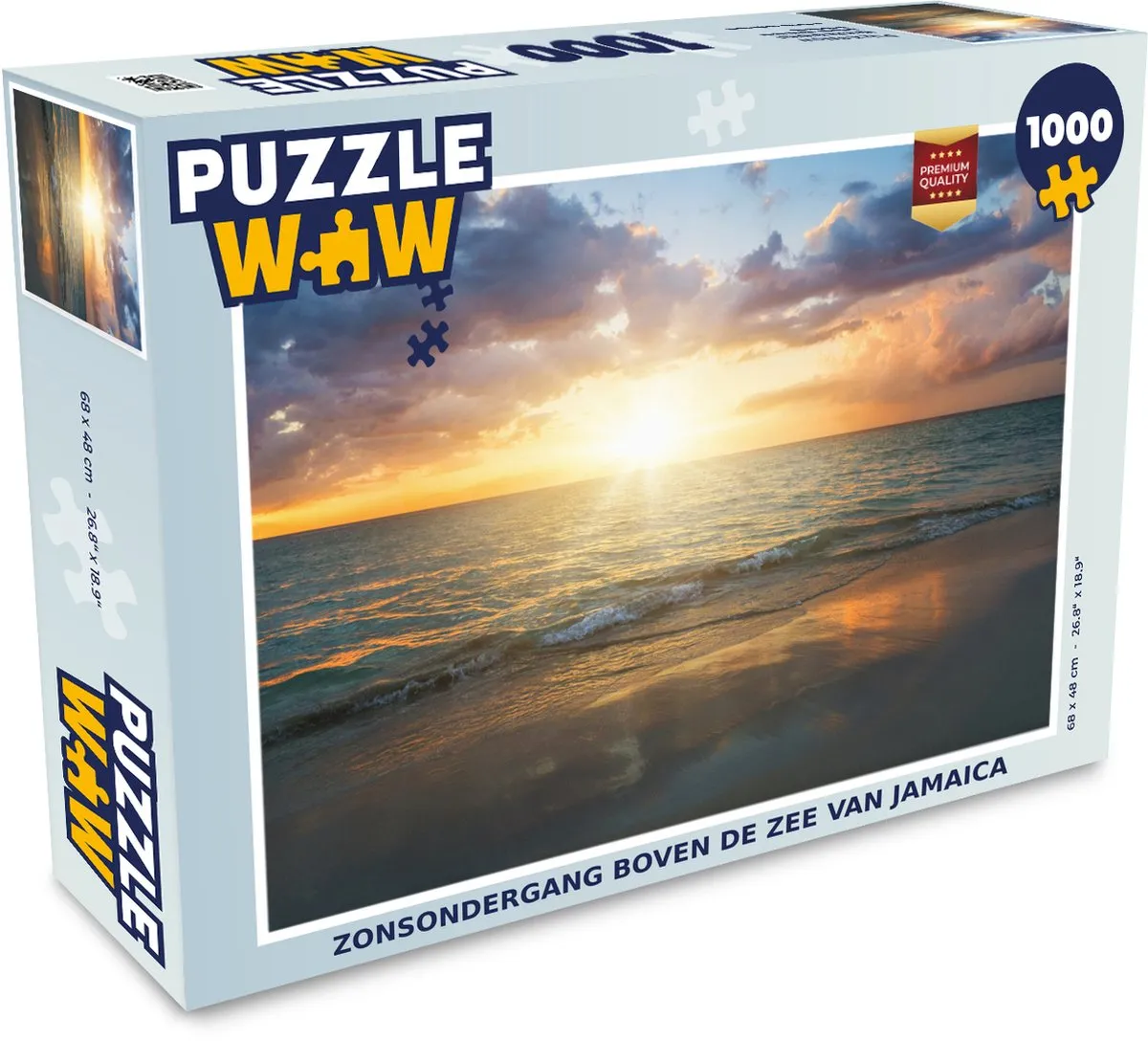PuzzleWow Zonsondergang Legpuzzel 1000 Stuks - Multicolor