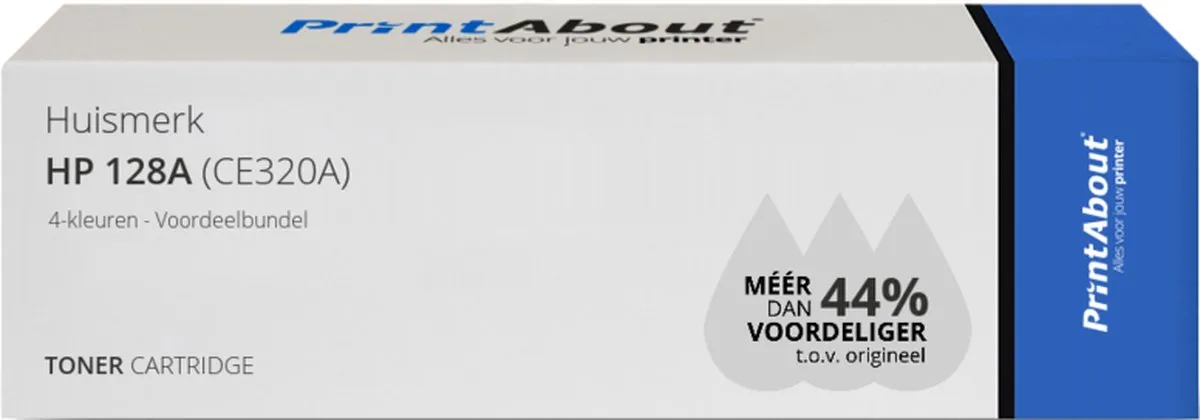 PrintAbout CE320A-PA2 Tonercartridge Cyaan - 1.500 pagina's