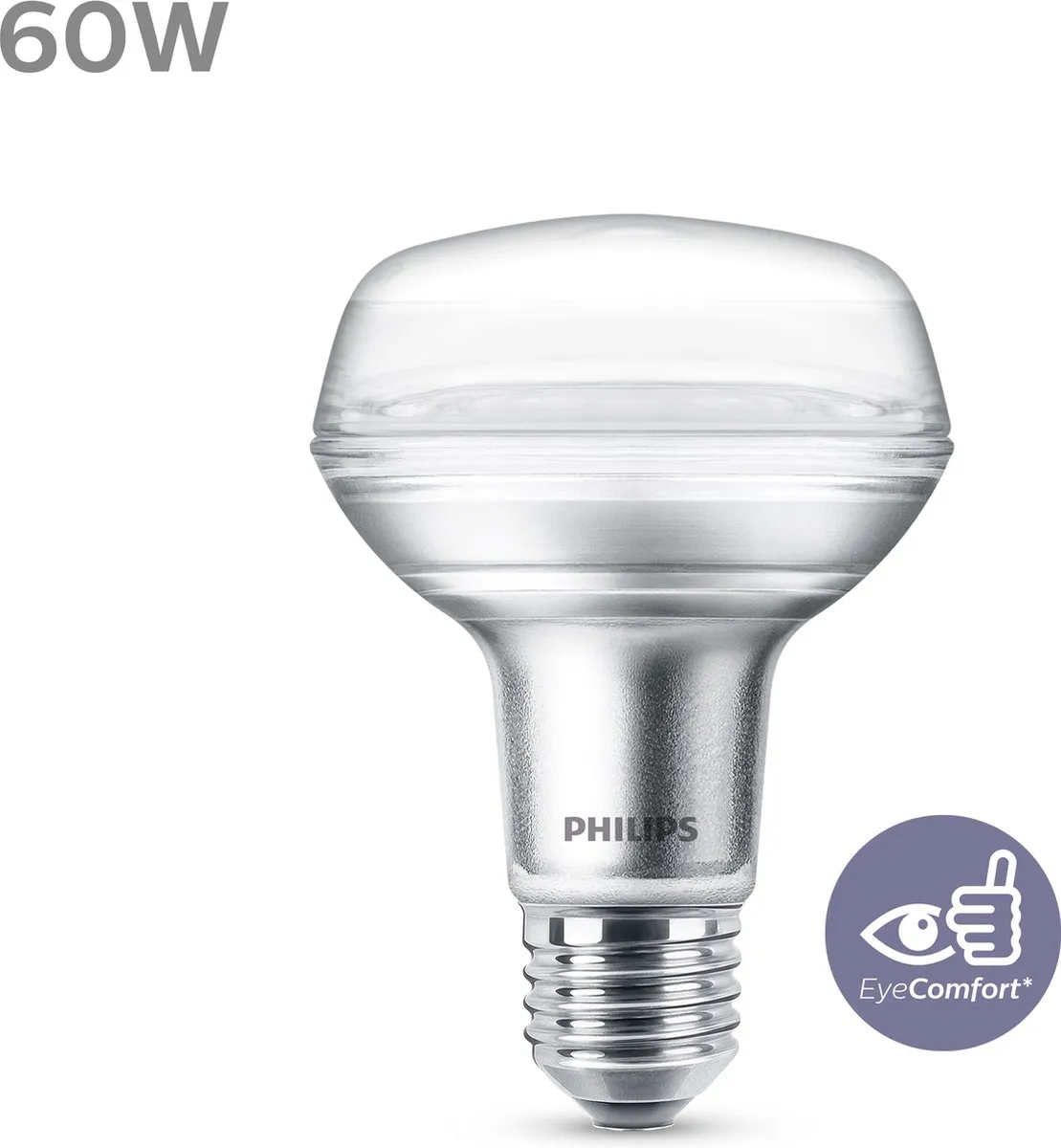 Philips LED Reflector 6W E27 R80 Warmwit