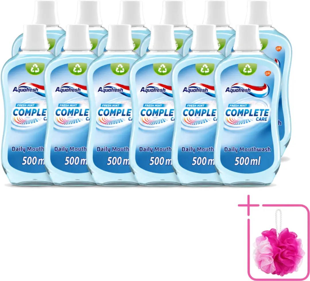 12 x Aquafresh Complete Care Mondwater