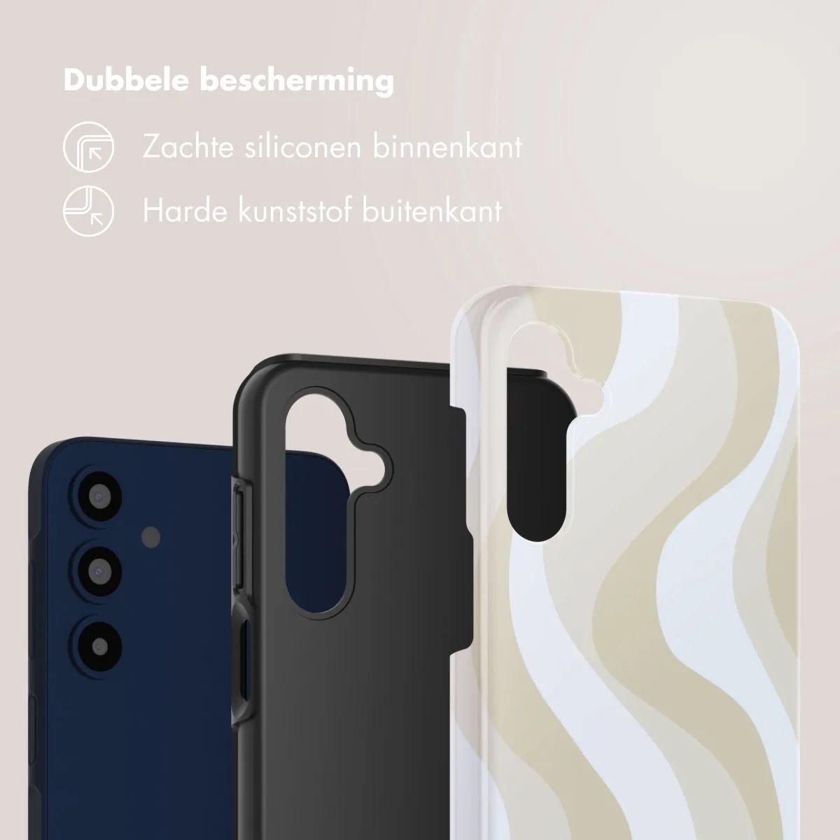 Selencia Hoesje Samsung Galaxy A16 Desert Waves Beige