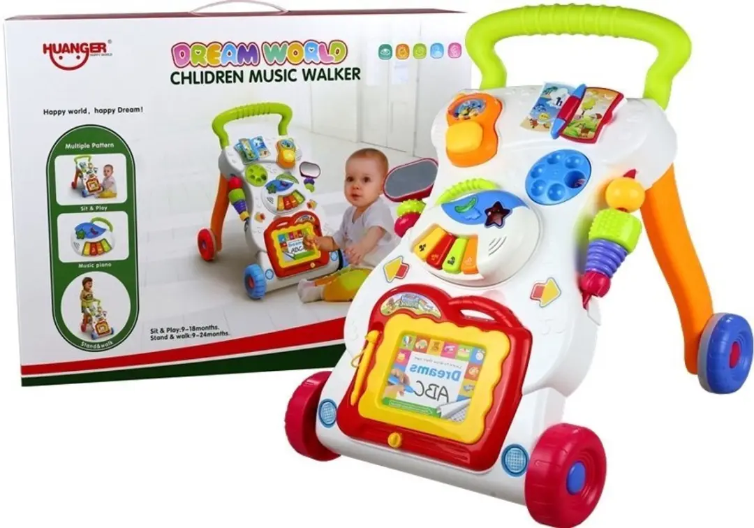 Lean Toys Multifunctionele Duwer Meerkleurig