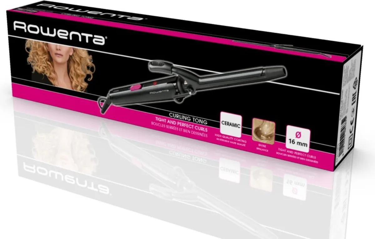 Rowenta Curler 2 CF2119 Krultang 19mm - Keramisch - Zwart