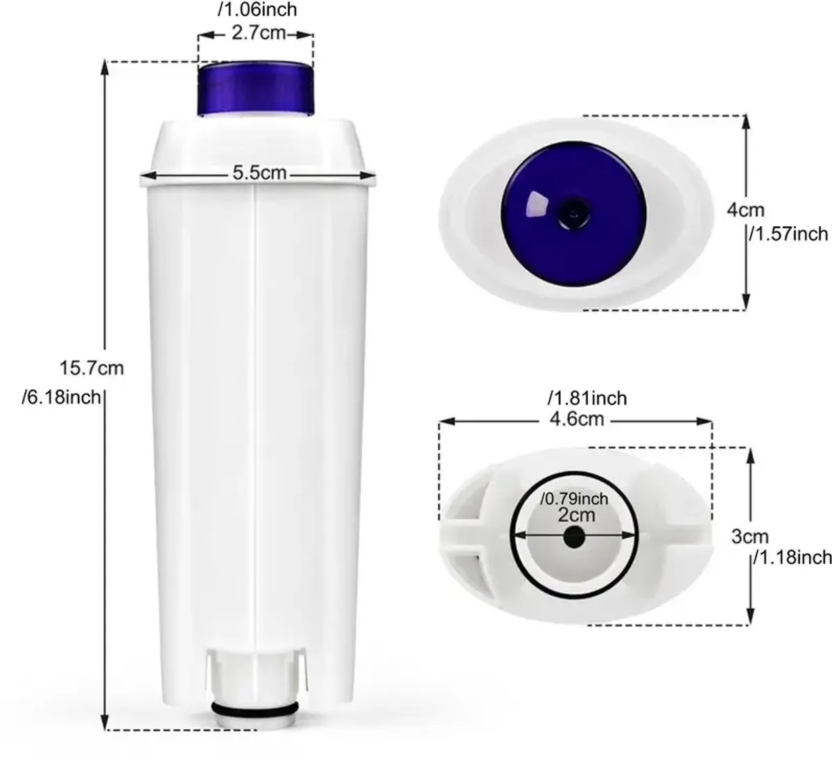 De'Longhi Waterfilter ECAM/ETAM Series - 2 Stuks