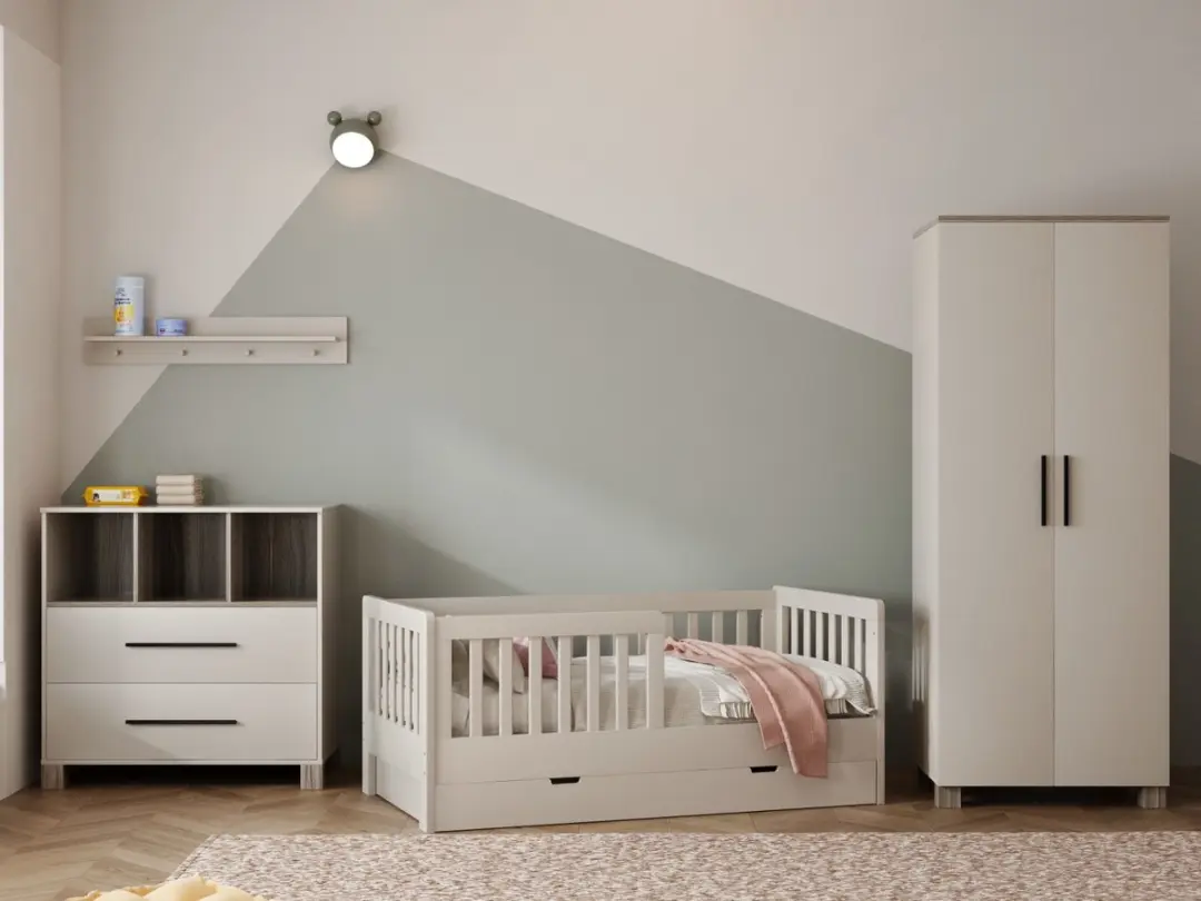 Born Lucky ® Peuterkamer Met Lade Joan Clay 3 Delig met Commode Geneve en Kledi