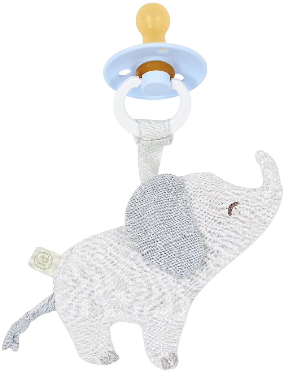 Little Dutch Speendoekje Olifant - Grijs - afbeelding 2 van 3