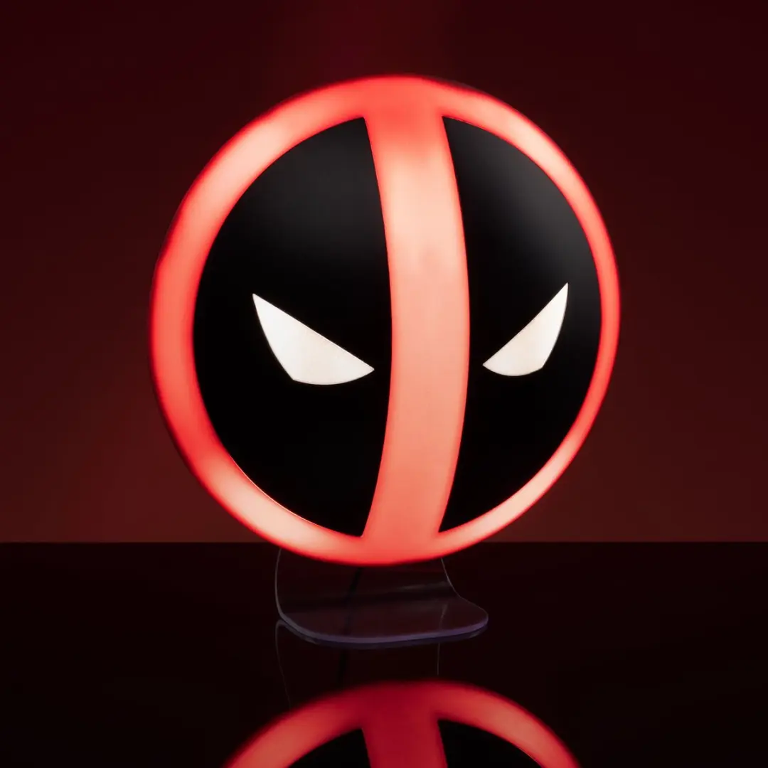 Paladone Marvel Deadpool Nachtlamp - Rood licht - Rood/Zwart - afbeelding 5 van 5