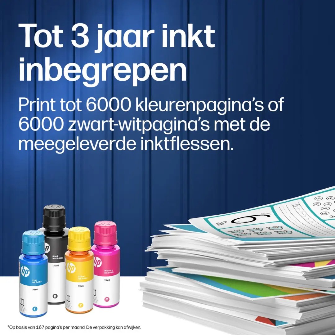 HP Smart Tank 210 Inkttankprinter 4A8H8A - Kleur Wit/Grijs - afbeelding 2 van 6