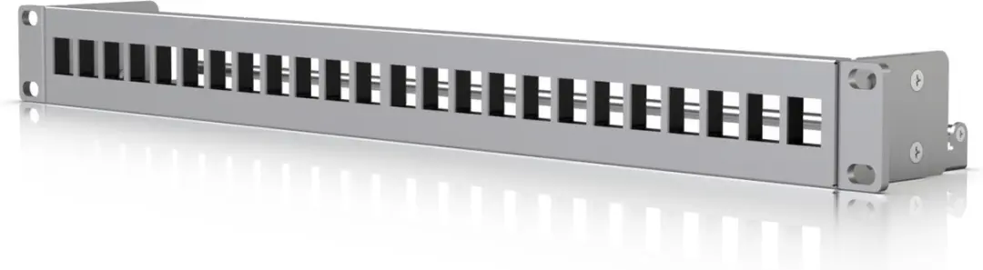 Ubiquiti UACC-RACK-PANEL-PATCH-BLANK-24 Patchpaneel - 24 Poorten - Grijs