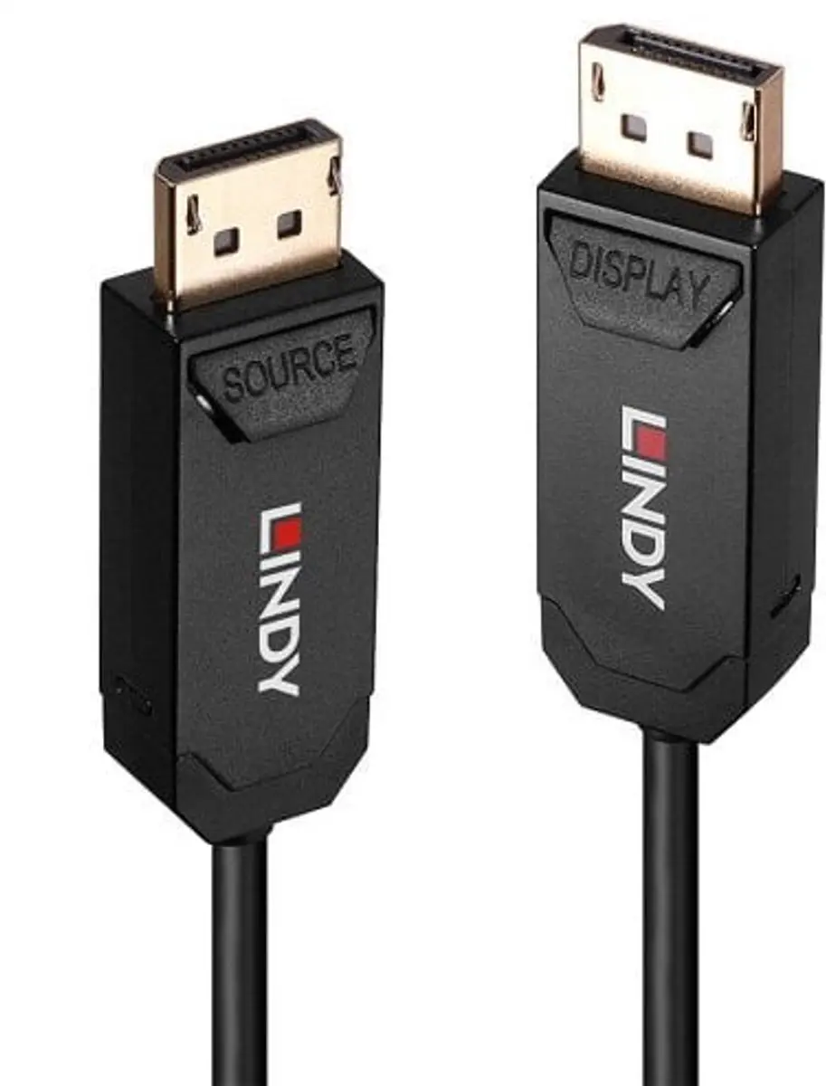 Lindy 38522 DisplayPort-kabel 20m - Zwart - afbeelding 2 van 4
