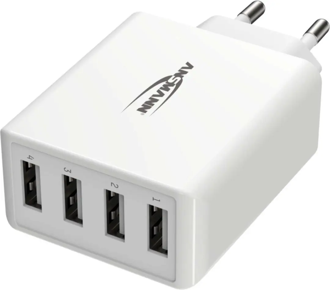 Ansmann HomeCharger HC430 USB-oplader 30W - 4x USB-A Wit - afbeelding 3 van 6