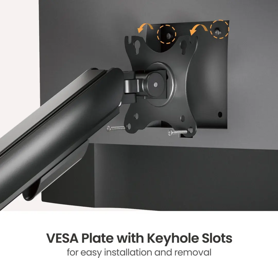 Equip 650130 Flat Panel Bureau Steun 32" - Zwart - afbeelding 4 van 6