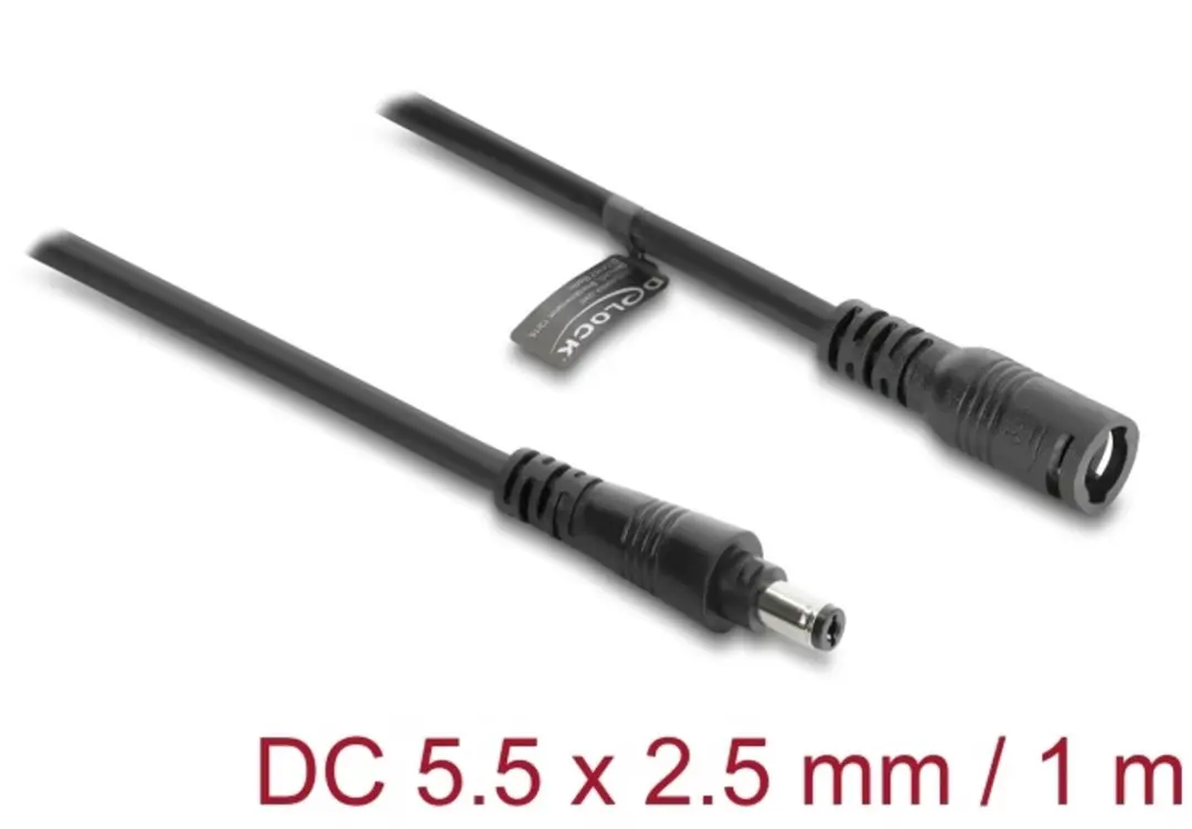 Delock DC Verlengkabel 5,5x2,5mm 140W AWG18