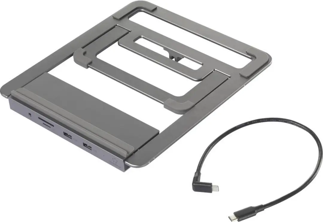 Renkforce RF-5239194 USB-C Laptopdockingstation - Grijs - afbeelding 4 van 4
