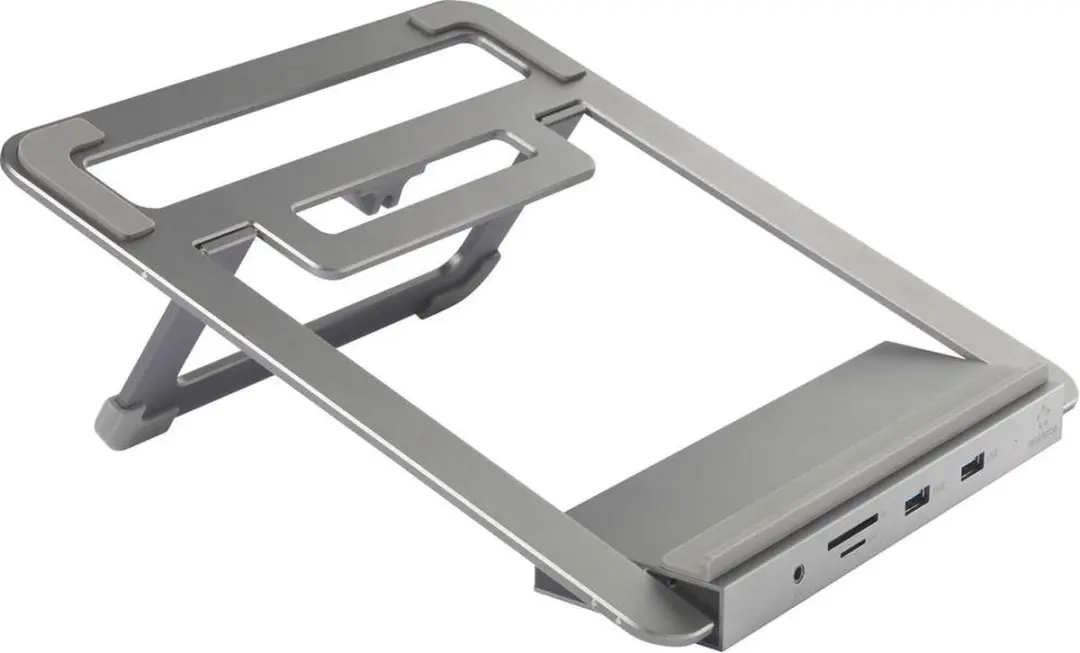 Renkforce RF-5239194 USB-C Laptopdockingstation - Grijs - afbeelding 3 van 4