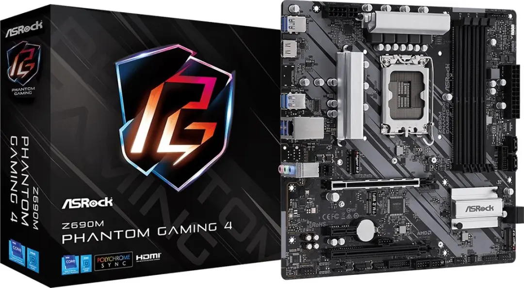 Asrock Z690M Phantom Gaming 4 Intel Z690 LGA 1700 micro ATX