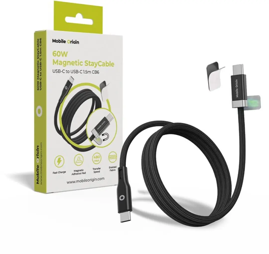 Mobile Origin 60W Magnetic USB-C Kabel 1,5m