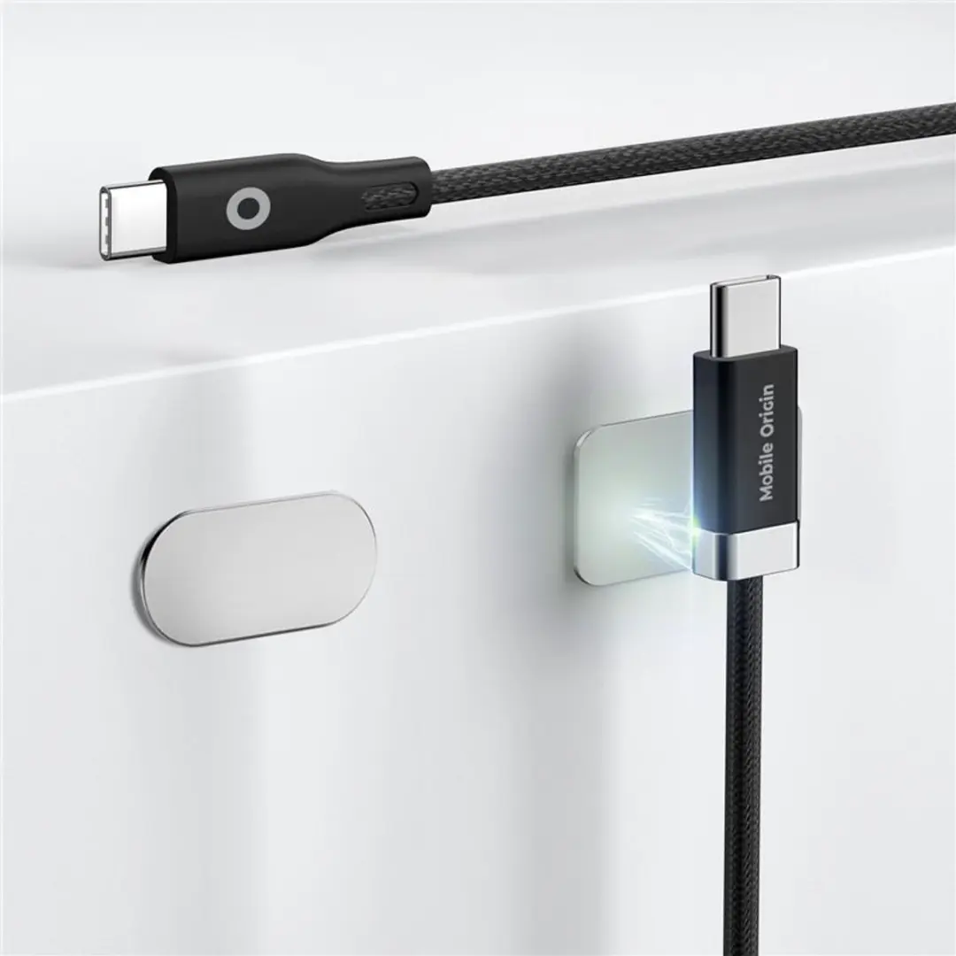 Mobile Origin 60W Magnetic USB-C Kabel 1,5m - Transparent