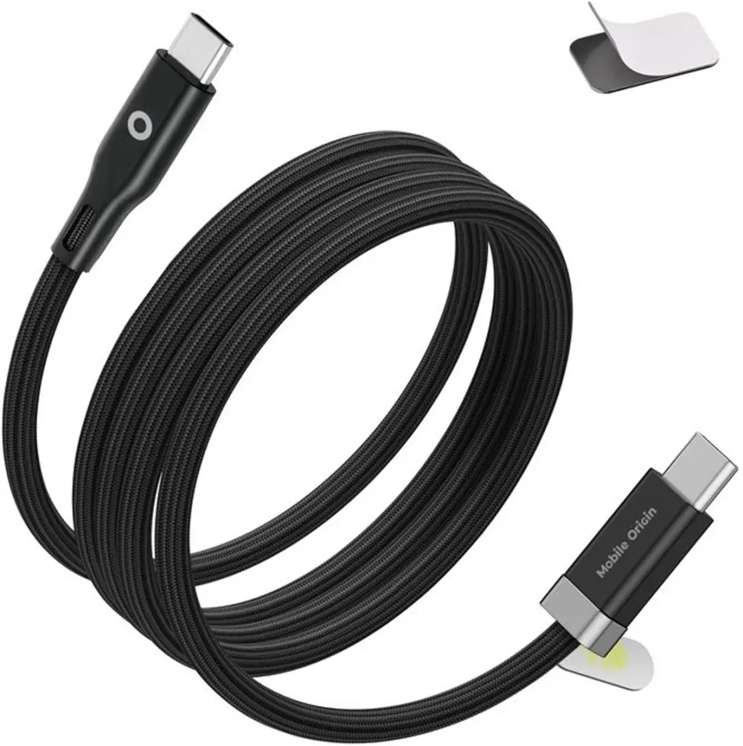 Mobile Origin 60W Magnetic USB-C Kabel 1,5m - Transparent