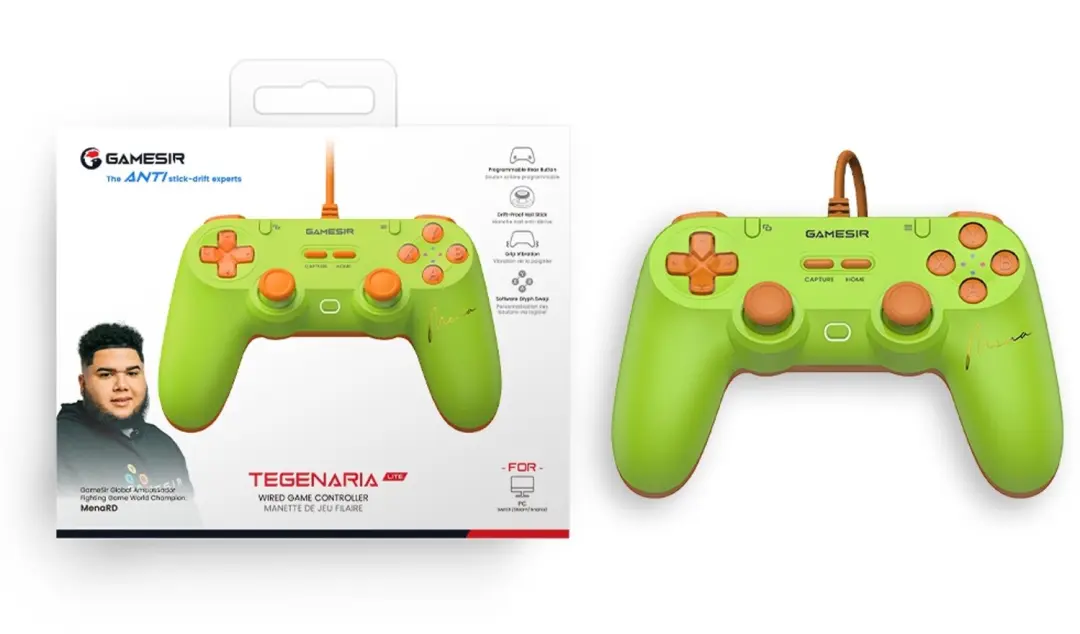GameSir Tegenaria Lite MenaRD Controller - Groen - Hall Effect - 12 Knoppen - afbeelding 6 van 6