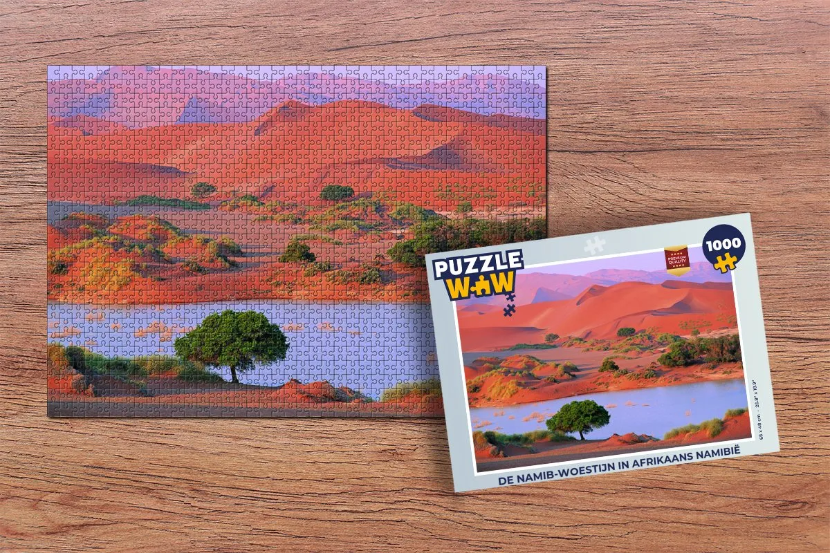 PuzzleWow Legpuzzel Namib-woestijn 1000 Stuks - Multicolor
