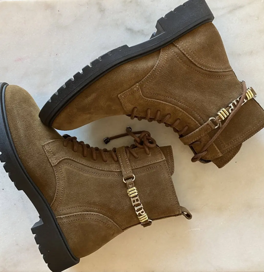 Hip damesbootie suede cognac maat 40