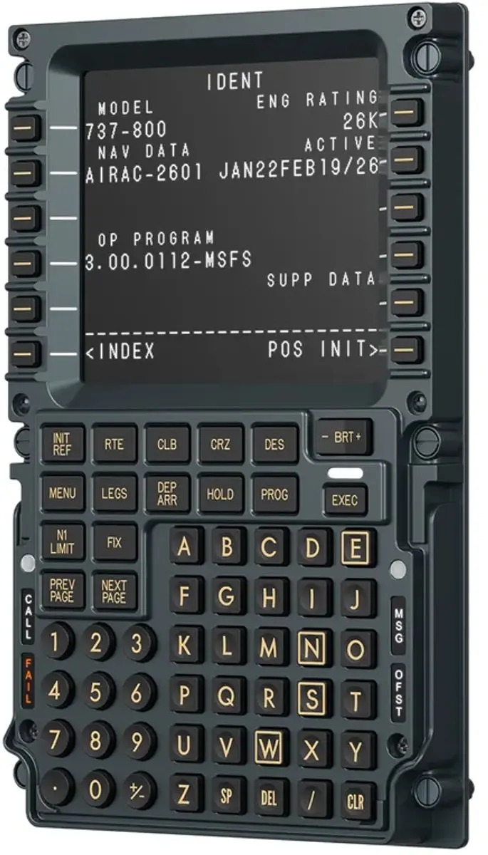 Moza Racing MB7F Flight Computer Display 5,1" - Boeing CDU - afbeelding 2 van 4