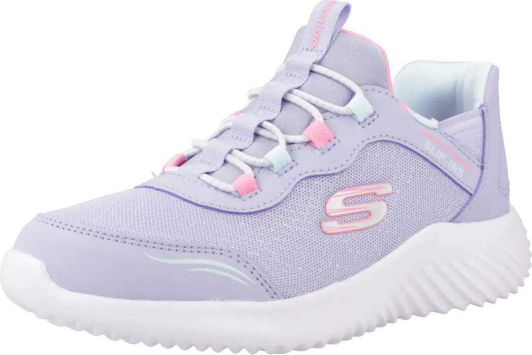 Skechers Slip-ins Bounder Meisjes Sneakers - Maat 29 - Paars - afbeelding 3 van 6