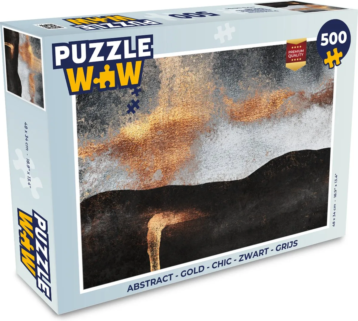 PuzzleWow Abstract Legpuzzel 500 Stuks - Multicolor