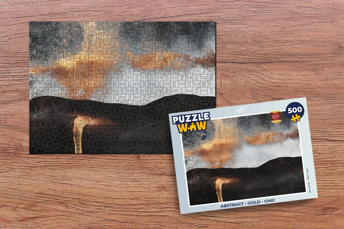 PuzzleWow Abstract Legpuzzel 500 Stuks - Multicolor