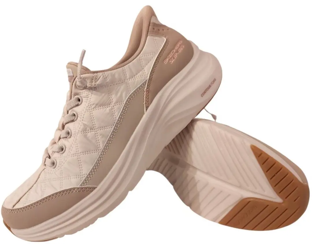 Skechers Instapper Hands-Free Slip-Ins 150404/NTTP Pantoffels - Zand - afbeelding 4 van 6