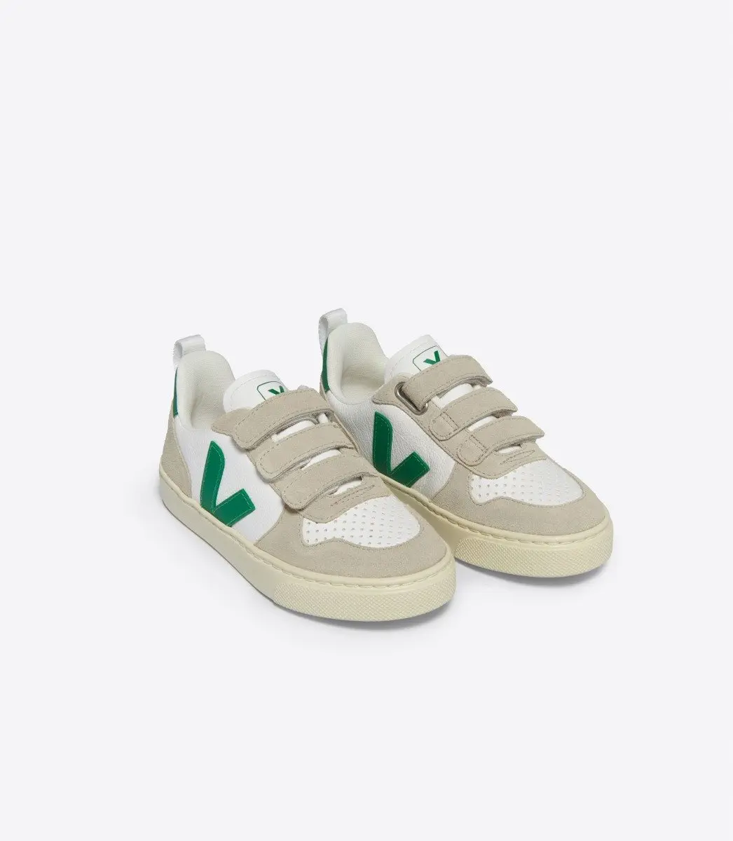VEJA V10 WHITE EMERAUDE Sneaker / Jongen/Meisje schoenen