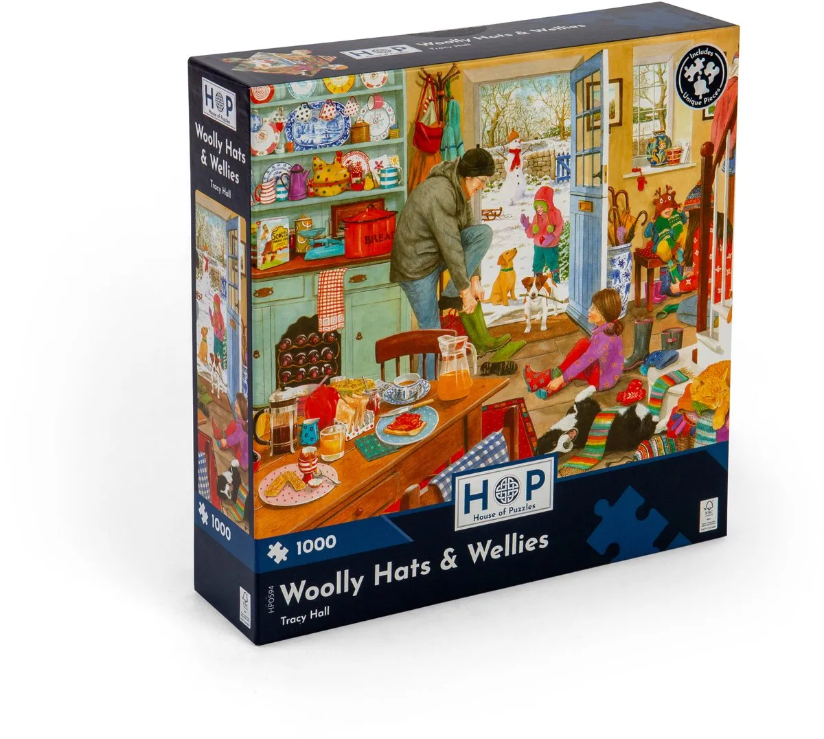 House Of Puzzles Woolly Hats & Wellies - Legpuzzel met 1000 stukjes