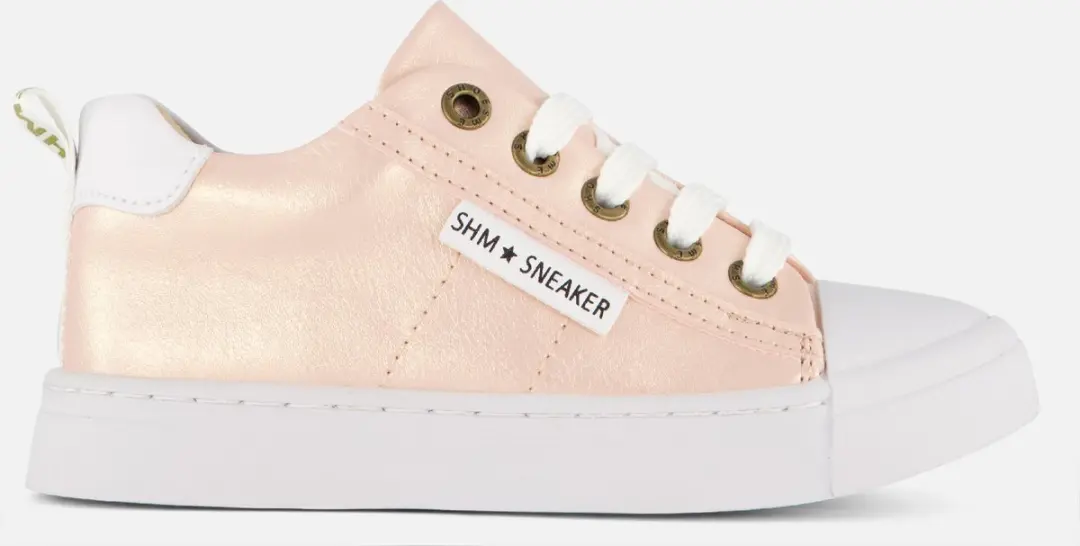 Veterschoenen | Meisjes | PINK METALLIC | Leer | Shoesme | Maat 26