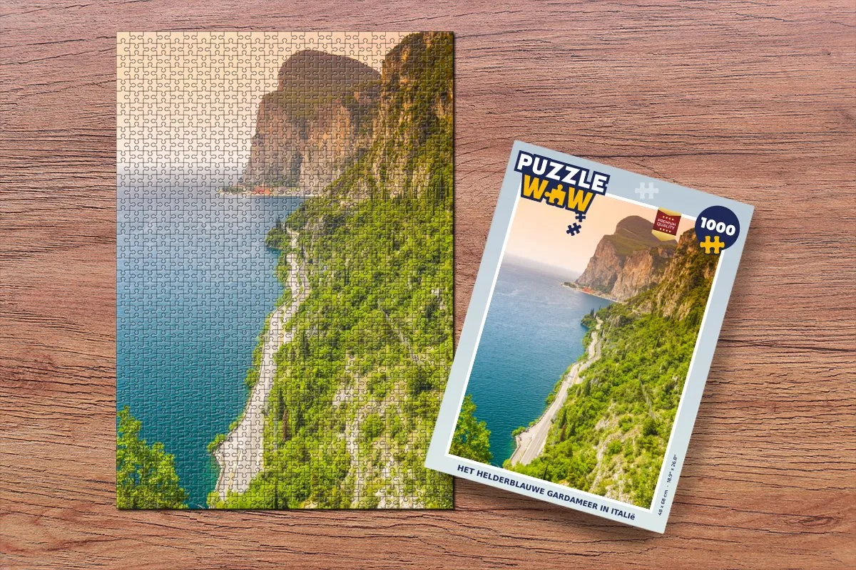 PuzzleWow Gardameer Weg Legpuzzel 1000 Stuks - Multicolor