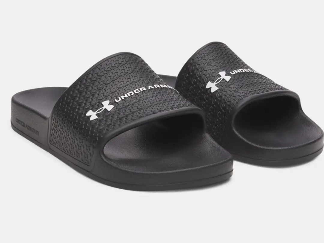 Under Armour UA ARMR SLIDE LITE-BLK Heren Slippers - Zwart/Wit - afbeelding 5 van 6
