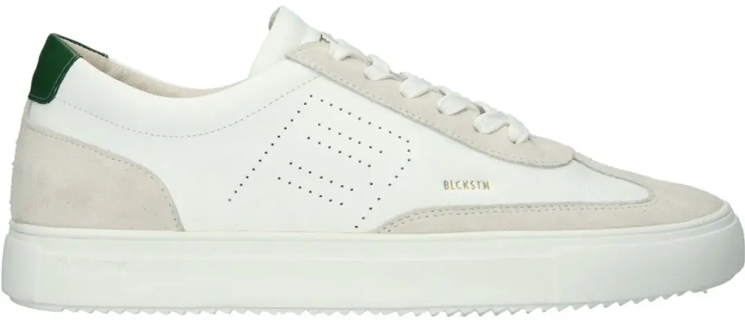 Blackstone SLATE HARPER PERF DG518.WGRN Sneakers - Heren - Wit/ Groen - 44 - afbeelding 3 van 6