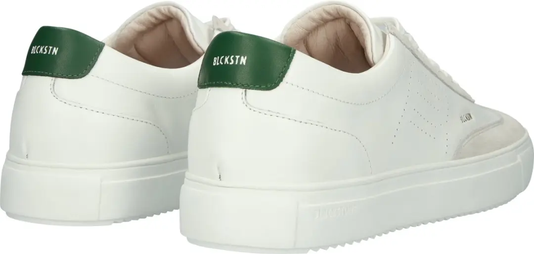 Blackstone SLATE HARPER PERF DG518.WGRN Sneakers - Heren - Wit/ Groen - 44 - afbeelding 4 van 6