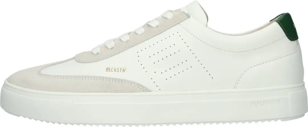 Blackstone SLATE HARPER PERF DG518.WGRN Sneakers - Heren - Wit/ Groen - 44 - afbeelding 2 van 6