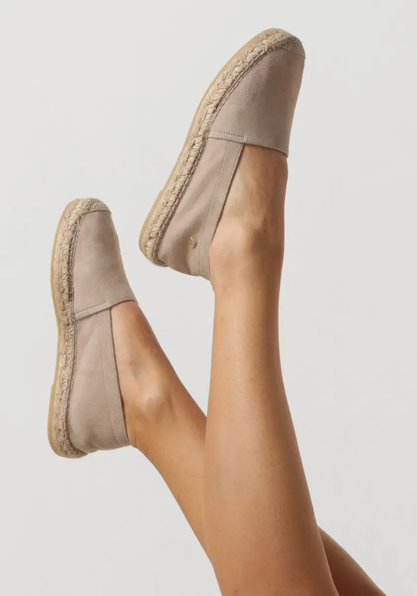 Fred De La Bretoniere - Mili Ana Espadrille Suède Taupe - Maat 37