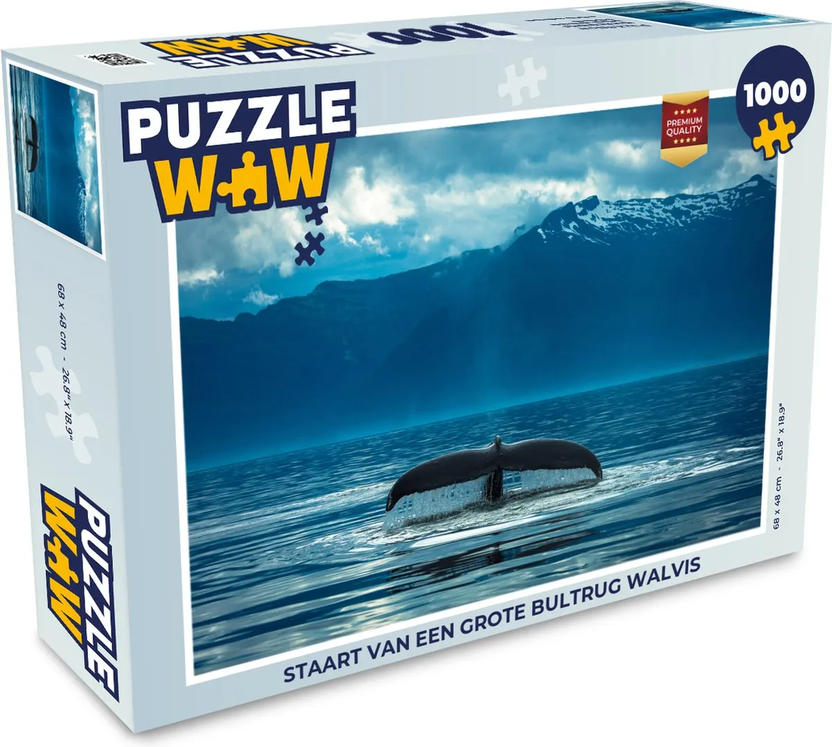 PuzzleWow Legpuzzel Staart Bultrug 1000 Stuks