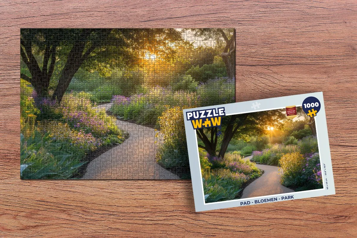 PuzzleWow Bloemen Park Legpuzzel 1000 Stuks